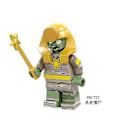 Miniatyrbild 3 av 4: 8pcs Plants Vs. Zombies Series Bucket Cowboy Barricade Zombie Assembled Building Block Minifigure Toy