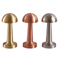 Miniatyrbild 4 av 5: Rechargeable Led Table Lamp Touch Sensor Desk Light Bedroom Restaurant Bar Decor Silver Mushroom