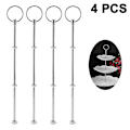 Miniatyrbild 1 av 4: 4 Sets 3 Tier Cake Stand Hardware,tiered Tray Hardware 3 Tier Cake Stand Fittings Hardware Dessert Serving Tray Stand Handle Hardware Fittings For Cak Black