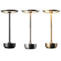 Miniatyrbild 5 av 5: 4-levels Brightness Cordless Table Lamp Dimmable Waterproof Metal Usb Rechargeable Table Lamp Silver