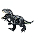 Miniatyrbild 3 av 3: Jurassic World Large Building Block Dinosaur Tyrannosaurus Rex Assembled Toy Puzzle Building Blocks Black Tyrannosaurus Rex