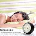 Miniatyrbild 4 av 4: Silent Bedside Clocks Battery Operated Non Ticking Desk Clock Analogue Alarm Clock Bedroom Retro Alarm Clock-bebetter black