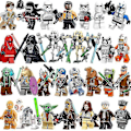 Miniatyrbild 1 av 4: 29 Pcs Of Star Wars Series Small Particles Assembled Building Blocks Minifigure Luke Darth Vader Jedi Master Set Toys