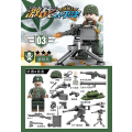 Miniatyrbild 4 av 5: 6pcs Fierce Battle Pacific Commander Small Particle Assembled Toy Military Building Block Minifigure