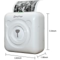 Miniatyrbild 2 av 5: Mini Printer, Wireless Thermal Label Printer, Sticky Note Receipt, Suitable For Android Ios Smart Phone Windows, With 6+1 Printing Paper Roll white