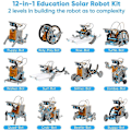 Miniatyrbild 2 av 5: Solar Power Robots Creation Toy 12-in-1 Stem Educational Experiment Diy Robotics Kit Science Toy