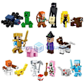 Miniatyrbild 1 av 4: Herobrine Ghast Wither Steve With My World Action Figures Model Building Blocks Bricks Set Gifts  Toys For Children D set