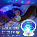 Miniatyrbild 3 av 4: 7 Modes Remote Control LED Ocean Projection Lamp Speaker Built-in Music Player (white)