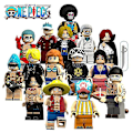Miniatyrbild 1 av 4: 15pcs One Piece Luffy, Jobana Mesabo Robin Shanksbrook Assembled Building Block Minifigure Toy