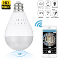 Miniatyrbillede 1 af 5: 360 Graders Panorama Wifi IP Kamera Pære Fisheye Kamera Hjemmesikkerhedslampe