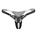 Miniatyrbild 1 av 4: Lace Panties For Sex Open Crotch Briefs With Pearls Women Underwear 2163black