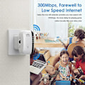 Miniatyrbild 3 av 5: Wifi Extender Signal Booster Up To 2640sq.ft The Newest Generation, Wireless Internet Repeater UK Plug