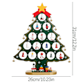 Miniatyrbild 3 av 4: Christmas Monolithic Wooden Christmas Tree Desktop Diy Christmas Tree Decoration Scene Window Display B