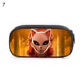 Rectangle Polyester Anime Demon Slayer Cartoon Action Figure Student Pencil Case 7
