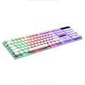 Miniatyrbild 2 av 4: Glowing Keyboard With Round Keycaps For Pc/laptop Gaming Backlit Keyboard For Computer Gamers White