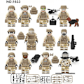 Miniatyrbild 1 av 4: Navy Seals 12 Military Series Building Blocks With Weapons Boy Building Blocks