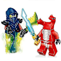 Miniatyrbild 4 av 4: 24 Pcs Phantom Ninja Building Blocks Minifigure Building Block Toys