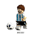 Miniatyrbillede 3 af 4: 8 stk. Byggeklodser Minifigurer VM Fodboldhold Messi Cavani C Ronaldo Samlede Legetøj