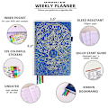 Miniatyrbild 3 av 4: Colorful Weekly & Monthly Goal Setting Planner, Notepad blue