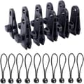 10pack Heavy Duty Reusable Tarp Clips - Use With Canopy Tent