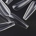 Clear Long Coffin Nails Tips,100 Pcs Fake Full Cover Ballet Nails False