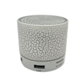 Miniatyrbild 1 av 4: A9 Portable Crack Rechargeable Led Light Wireless Bluetooth-compatible Speaker Music Playe White