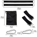 Miniatyrbild 2 av 5: Swing Attachment, Hammock Attachment Swing Suspension Strap Kit With 2 Heavy Duty Carabiners And D-rings, Holds Up To 550 Kg With Storage Bag, Tree Pr