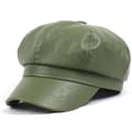 Miniatyrbild 1 av 4: Autumn/winter- Vintage Solid Leather, Beret Cap green