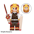 Pikkukuva 3 / 3: 8 kpl Demon Slayer -sarjan Nezuko Tanjiro -koottavat rakennuspalikat Minifiguuri-yhdistelmä