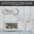 Miniatyrbild 3 av 5: Lcd Digital Thermometer, Mini Temperature Meter Probe Sensor Digital Lcd Thermometer