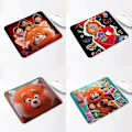 Miniatyrbild 2 av 2: Turning Red Anime Print Mouse Pad Square Small Mini Anti-slip Wrist Pad Mouse Pad-style C