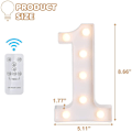 Miniatyrbild 4 av 5: Led Letters Numbers Marquee Lights 26 Alphabet 0-9 Numbers Decorative Lamps With Wireless Remote Control For Christmas New Year Valentine Wedding