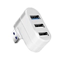 Miniatyrbild 1 av 5: Mini 3 Port Usb 3.0 Hub High Speed Data Transfer Breakout Box Adapter For Pc Laptop Usb Hub White