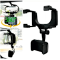 Miniatyrbild 4 av 5: Universal 360°Rotatable Car Rearview Mirror Bracket Mobile Phone Base Gps Holder