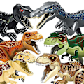Miniatyrbild 1 av 3: Jurassic World Large Building Block Dinosaur Tyrannosaurus Rex Assembled Toy Puzzle Building Blocks Black Tyrannosaurus Rex