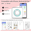 Miniatyrbild 2 av 5: Mini Pocket Sticker Printer, Bluetooth Wireless Portable Mobile Printer Machine Thermal Printer For Notes, Memo, Photo, Pocket Label Receipt Printer C option 6