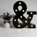 Miniatyrbild 4 av 5: Led  Letter Lights New Design Light Up Black Letters For Events Wedding Party Birthday Home Bar Diy Decoration B091-361 H