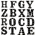 Miniatyrbillede 3 af 5: Nydesignet LED Bogstav Lys 26 Alfabet Sorte Dekorative Marquee Lamper Til Bryllupsfest R