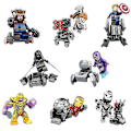 Miniatyrbild 1 av 3: 8pcs Avengers 4 War Machine Vs Thanos Eight-in-one Assembled Building Block Minifigure Toy