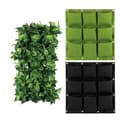 2/3/4/6/9 Pockets Vertical Hanging Planter, Wall Mount Garden G GREEN 4 pockets