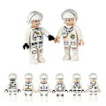 Miniatyrbild 1 av 3: Space Astronaut Building Blocks Minifigure Toys Assembling Toys 6pcs