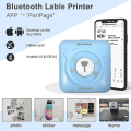 Miniatyrbild 2 av 2: Mini Printer, Wireless Thermal Label Printer, Sticky Note Receipt, Suitable For Android Ios Smart Phone Windows, With 6+1 Printing Paper Roll red