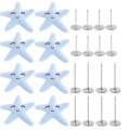 Miniatyrbild 1 av 5: Lovely Rabbit Claw Shaped Quilt Holder Straps Suspenders Mattress Cover Clips Bed Sheet Anti-slip Grippers Blue Star