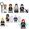 Miniatyrbild 1 av 4: 8pc Naruto Uzumaki Naruto Assembled Building Block Minifigure