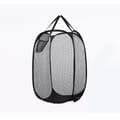Foldable Laundry Baskets Pop Up Easy Open Mesh Laundry Clothes Hamper Basket For College Dorm Black