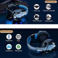 Bluetooth Wireless Headphone With Mic,ps4 Gaming Headset For Pc, Xbox One, Ps5 Blue
