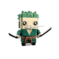 Miniatyrbild 1 av 4: One Piece Building Blocks Toy Luffy Zoro Figure Naruto Building Blocks Kakashi  Block Cube Toy Small Particles Children Puzzle 23