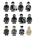 Miniatyrbild 1 av 4: 12pcs Special Police Minifigure Building Block Doll Small Particle Assembled Doll Toy