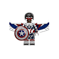 Miniatyrbild 3 av 3: Marske Puzzle Assembling Toys Children's Falcon Series Kalizomo Walker Minifigure Assembled Building Blocks