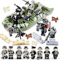 Miniatyrbild 1 av 4: Military Building Blocks Set Small Particles Assembled Building Blocks Minifigure Boy Children's Toys